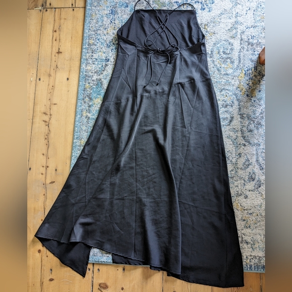 Astr The Label Asymmetrical Skinny Strap Gown in Women's XL - Picture 3 of 6